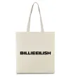 Эко-сумка Billieeilish text Бежевый фото