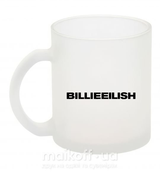 Чашка стеклянная Billieeilish text Фроузен фото