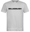 Чоловіча футболка Billieeilish text Сірий фото