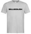 Чоловіча футболка Billieeilish text Сірий фото