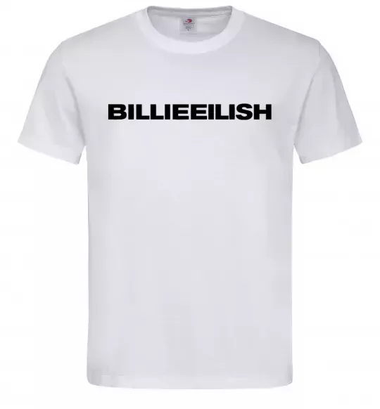Чоловіча футболка Billieeilish text Білий фото