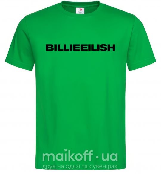 Чоловіча футболка Billieeilish text Зелений фото