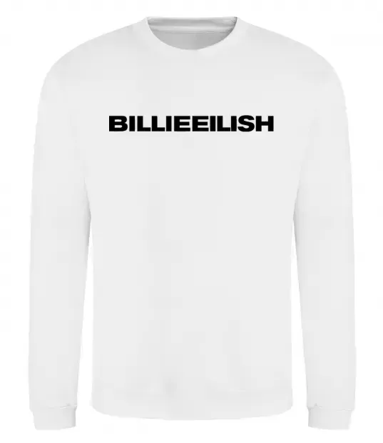 Свитшот Billieeilish text Белый фото