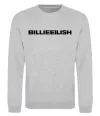 Свитшот Billieeilish text Серый меланж фото