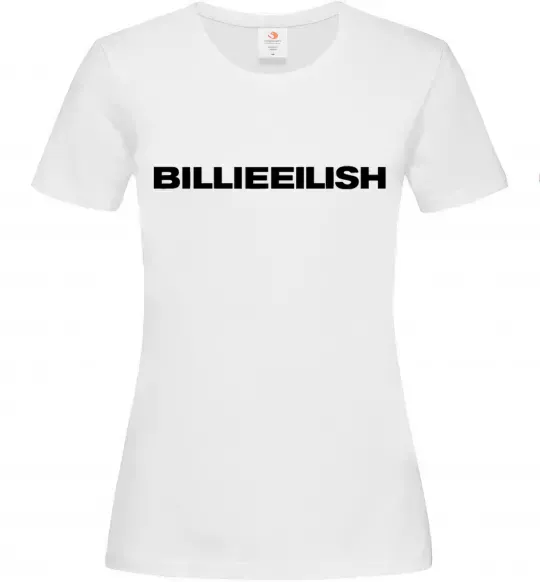 Женская футболка Billieeilish text Белый фото