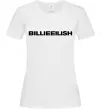Женская футболка Billieeilish text Белый фото