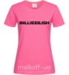 Жіноча футболка Billieeilish text Яскраво-рожевий фото