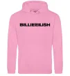 Мужская толстовка (худи) Billieeilish text Розовый Мужская толстовка (худи) Billieeilish text Розовый фото