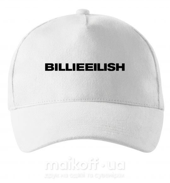 Кепка Billieeilish text Білий фото