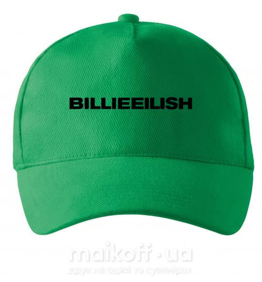 Кепка Billieeilish text Зеленый фото