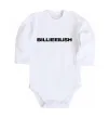 Дитячий бодік Billieeilish text Білий фото