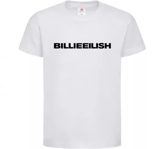 Детская футболка Billieeilish text Белый фото