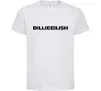 Детская футболка Billieeilish text Белый Детская футболка Billieeilish text Белый фото