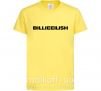 Дитяча футболка Billieeilish text Лимонний фото