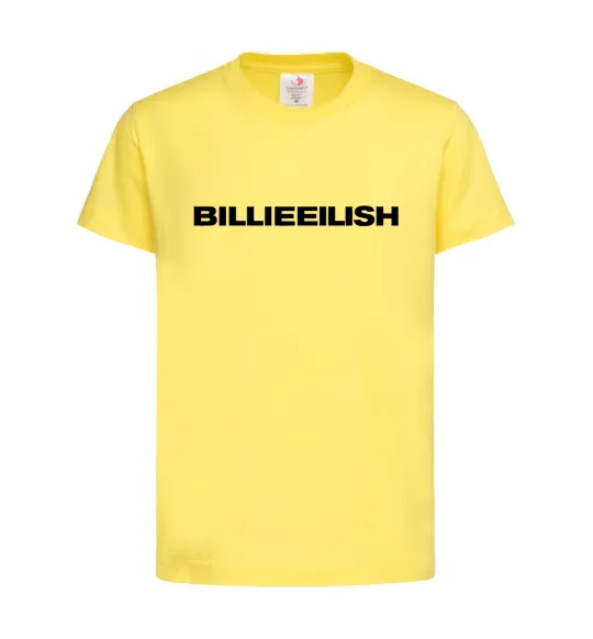 Дитяча футболка Billieeilish text Лимонний фото