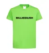 Дитяча футболка Billieeilish text Лаймовий фото