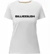 Жіноча преміум футболка Billieeilish text Білий фото