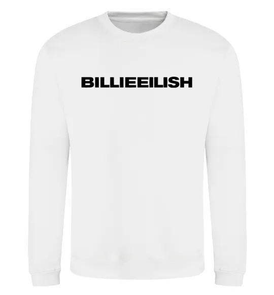 Свитшот Billieeilish text Белый фото