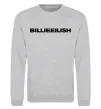 Свитшот Billieeilish text Серый меланж фото