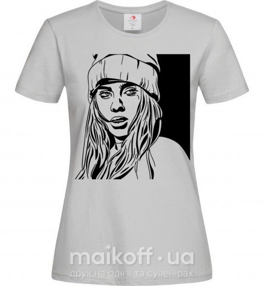 Женская футболка Art Billie Серый фото