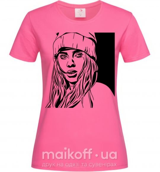 Женская футболка Art Billie Ярко-розовый фото