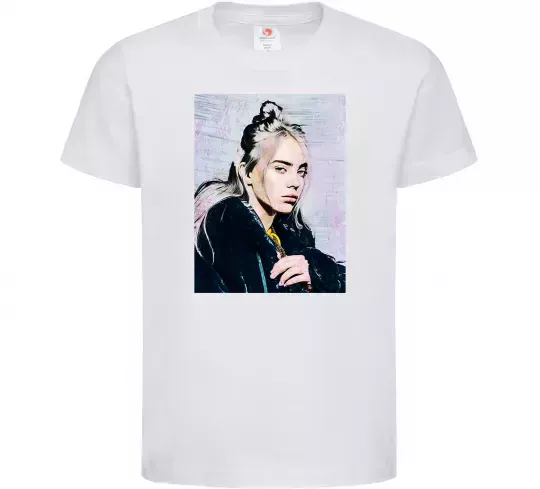 Дитяча футболка Billie Eilish photo Білий фото