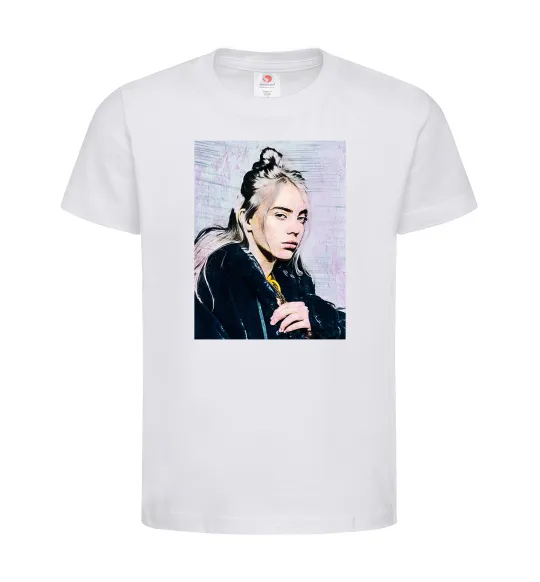 Дитяча футболка Billie Eilish photo Білий фото