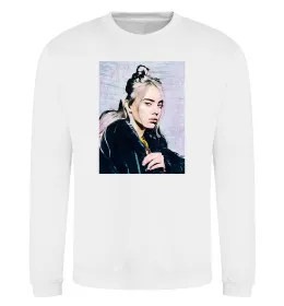 Свитшот Billie Eilish in a circle Белый фото