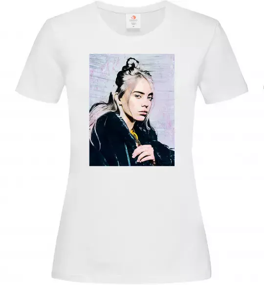 Женская футболка Billie Eilish photo Белый фото