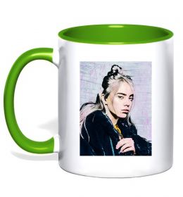 Чашка с цветной ручкой Billie Eilish photo