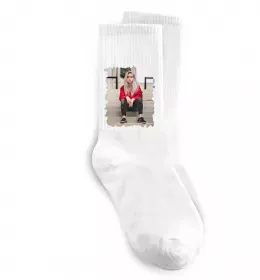 Шкарпетки Hit me hard and soft Білий фото