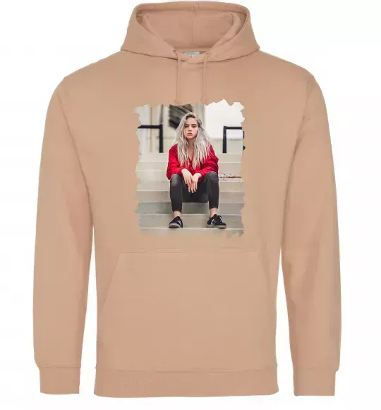 Мужская толстовка (худи) Billie Песочный фото