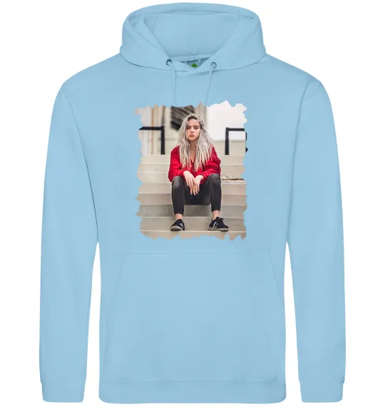 Чоловіча толстовка (худі) Billie Блакитний фото