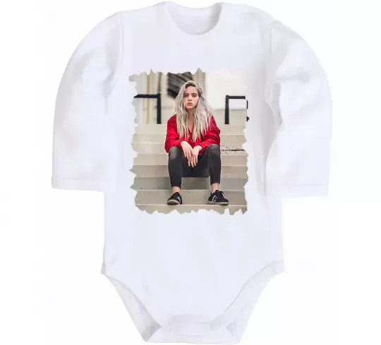 Детский боди Billie Белый фото