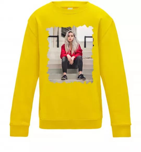 Дитячий світшот Billie Сонячно жовтий фото