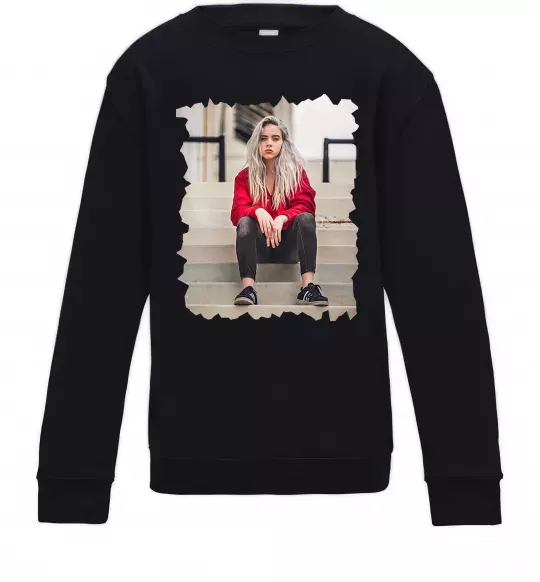 Дитячий світшот Billie Чорний фото