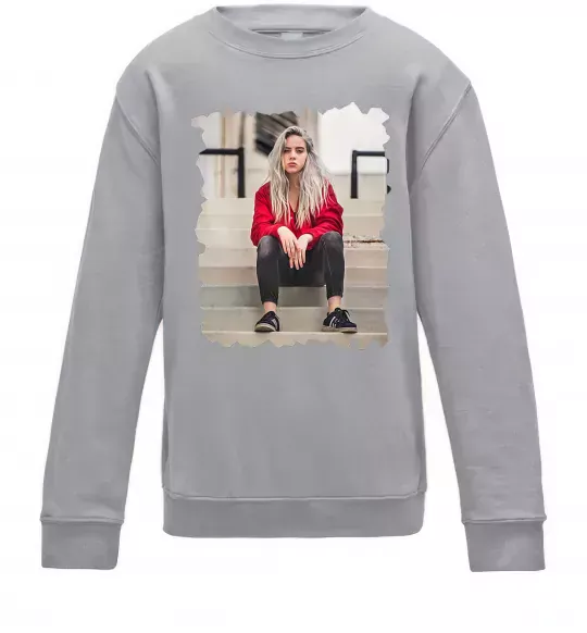 Дитячий світшот Billie Сірий меланж фото