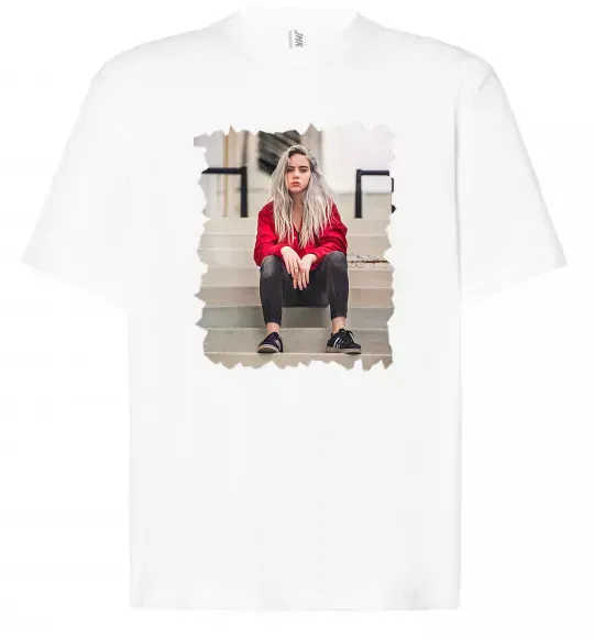 Футболка Оверсайз Billie Білий фото