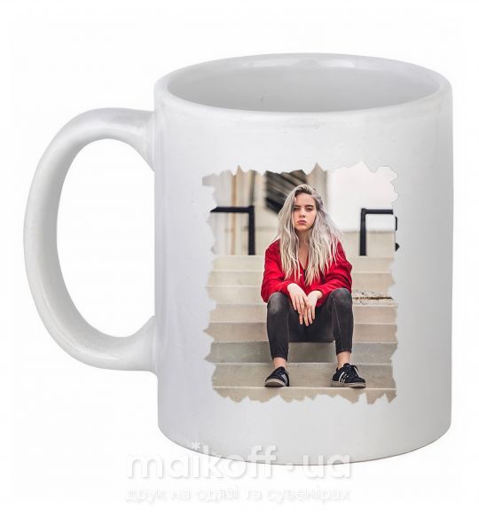 Чашка керамическая Billie Белый фото
