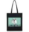 Еко-сумка Billie Eilish blue Чорний фото
