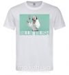 Мужская футболка Billie Eilish blue Белый фото