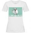 Женская футболка Billie Eilish blue Белый фото