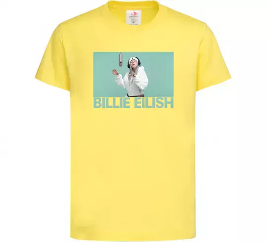 Детская футболка Billie Eilish blue Лимонный фото