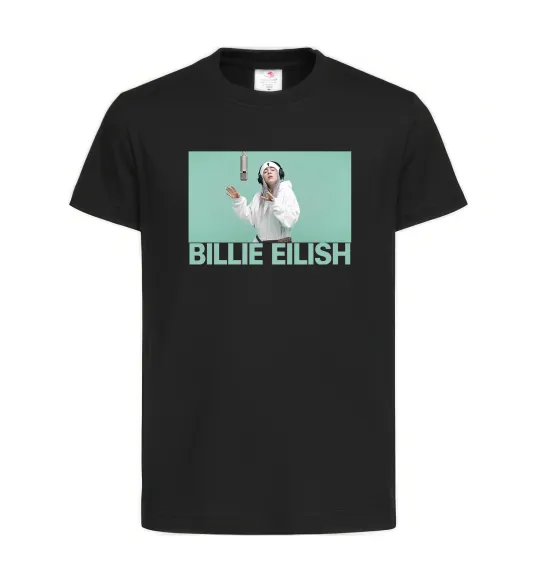 Детская футболка Billie Eilish blue Черный фото