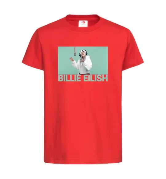 Детская футболка Billie Eilish blue Красный фото
