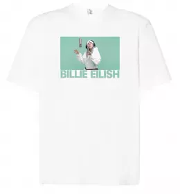 Футболка Оверсайз Billie Eilish red Черный фото