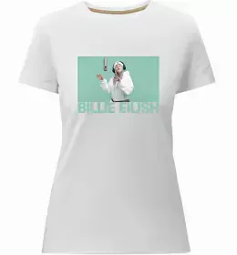 Женская премиум футболка Hit me hard and soft Черный фото