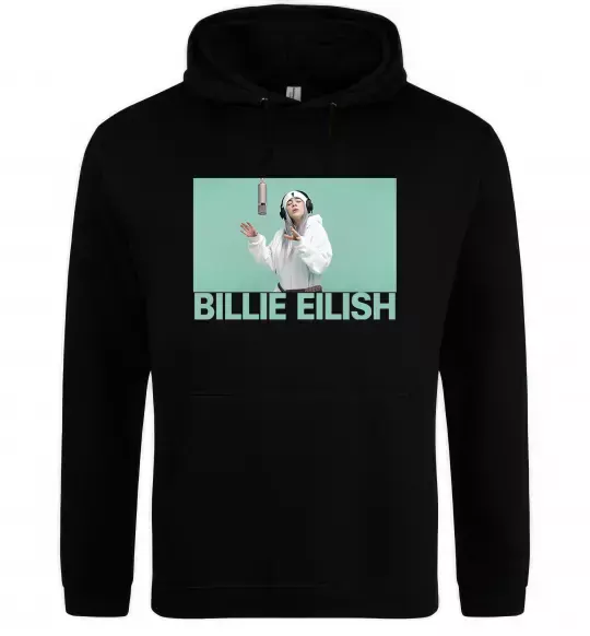 Жіноча толстовка (худі) Billie Eilish blue Чорний фото