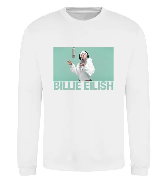 Свитшот Billie Eilish blue Белый фото