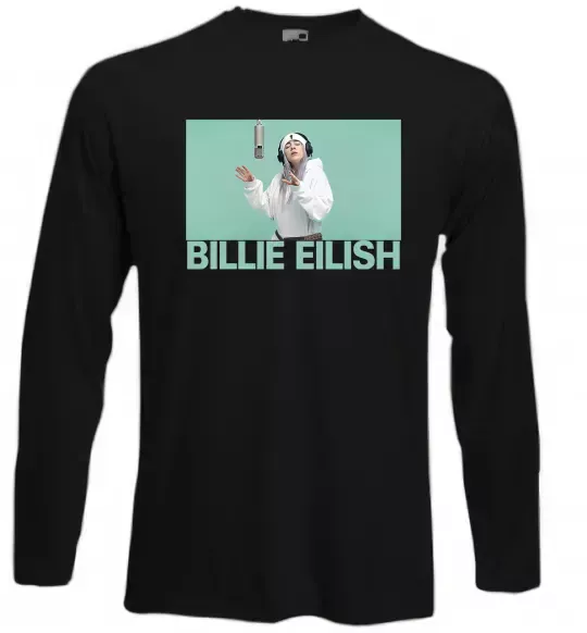 Лонгслив Billie Eilish blue Черный фото